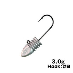 XESTA BULLET RIBHEAD JIG HEAD #6 4P 3.0G - XESTA