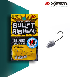 XESTA BULLET RIBHEAD JIG HEAD #8 4P 1.0G - XESTA