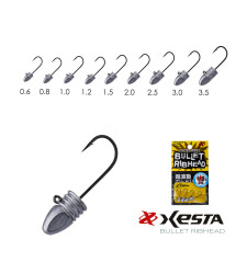 XESTA BULLET RIBHEAD JIG HEAD #8 4P 0.6G - XESTA