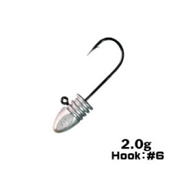 XESTA BULLET RIBHEAD JIG HEAD #6 4P 2.0G - XESTA