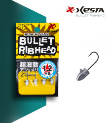 XESTA BULLET RIBHEAD JIG HEAD #8 4P 1.2G - XESTA