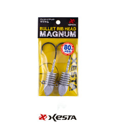 XESTA BULLET RIBHEAD MAGNUM JIGHEAD #8/0 2P 80G - 2
