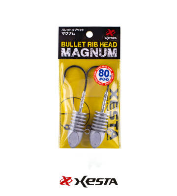 XESTA BULLET RIBHEAD MAGNUM JIGHEAD #8/0 2P 80G - 2