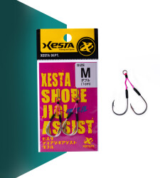 XESTA SHORE JIGGING ASSIST DOUBLE M #14 2P - XESTA