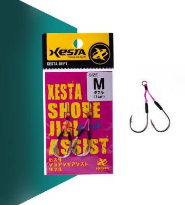 XESTA SHORE JIGGING ASSIST DOUBLE M #14 2P - 1