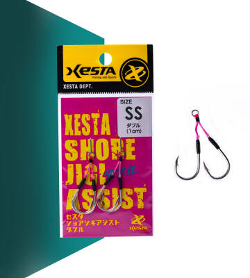 XESTA SHORE JIGGING ASSIST DOUBLE SS #10 2P - 1