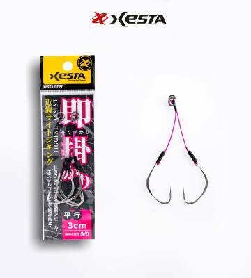 XESTA SOKUGAKARI JIGGING ASSIST DOUBLE 3 CM #3/0 2P - 1