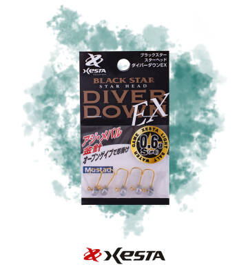 XESTA STAR HEAD DIVER DOWN EX JIGHEAD S #8 5P 0.6G - 1