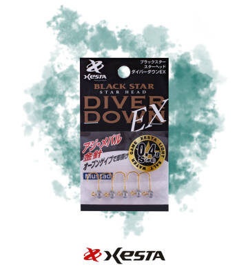 XESTA STAR HEAD DIVER DOWN EX JIGHEAD S #8 5P 0.4G - 1