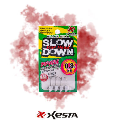 XESTA STAR HEAD SLOW DOWN JIGHEAD #8 4P 0.8G - 1