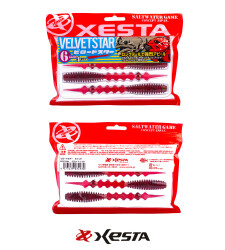 XESTA VELVET STAR SİLİKON YEM 6' 15 CM CRM 4P 