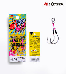 XESTA W CLAW ONI-GAKARI ASSIST SLJ DOUBLE #1/0 2P - XESTA