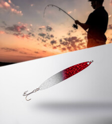 YAPRAK KAŞIK, KIRMIZI/GÜMÜŞ - YERLİ