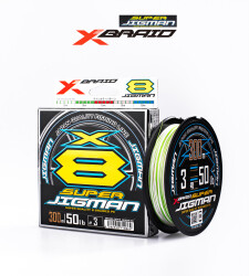 YGK X013 SUPER JIGMAN PE X8 300M 23KG 0.28 MULTICOLOR - YGK-XBRAID