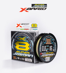 YGK X013 SUPER JIGMAN PE X8 300M 7.26KG 0.14 MULTICOLOR - YGK-XBRAID
