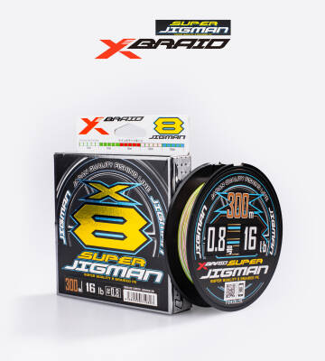 YGK X013 SUPER JIGMAN PE X8 300M 7.26KG 0.14 MULTICOLOR - 1