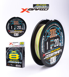 YGK X013 SUPER JIGMAN PE X8 300M 9.07KG 0.16 MULTICOLOR - YGK-XBRAID