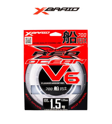 YGK X059 RED OCEAN V6 FC 100M 0.205-2.8KG - 1