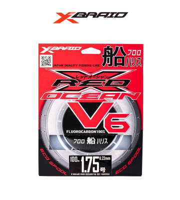 YGK X059 RED OCEAN V6 FC 100M 0.220-3.2KG - 1