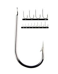 Youvella 1353 Kısa Pala Olta İğnesi 100lü Kutu Nikel - 2