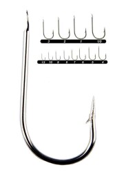 Youvella 1353 Kısa Pala Olta İğnesi 100lü Kutu Nikel - Youvella