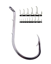 Youvella 1354 Delikli Tırnaklı Papağan Olta İğnesi 100lü Kutu Nikel - 2