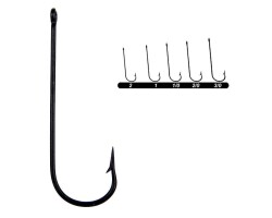 Youvella 1372 Uzun Pala Delikli Lüfer İğnesi 100lü Kutu Siyah - Youvella