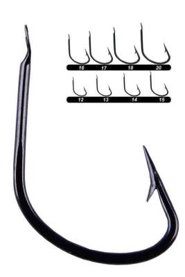 Youvella 1400 Sazan İğnesi Dövme 100lü Kutu Black Nikel - 1