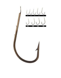 Youvella 1402 Tırnaklı Kısa Pala Dövme Olta İğnesi 100lü Kutu Bronz - 2