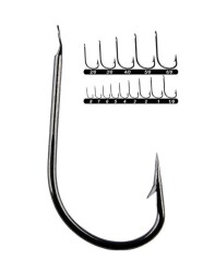 Youvella 1403 Kısa Pala Dövme Olta İğnesi 100lü Kutu Black Nikel - 2