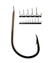 Youvella 1404 Kısa Pala Dövme Papağan Olta İğnesi 100lü Kutu Bronz - 2