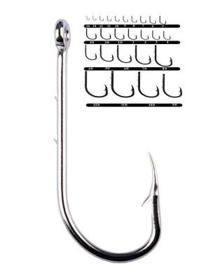 Youvella 1466 Delikli Tırnaklı Papağan Olta İğnesi 100lü Kutu Nikel - 2