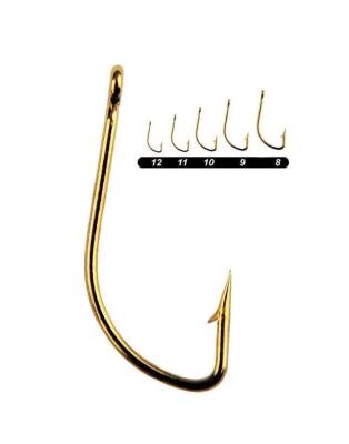 Youvella 16962 Delikli Düz Kısa Pala Olta İğnesi 100lü Kutu Sarı - 2