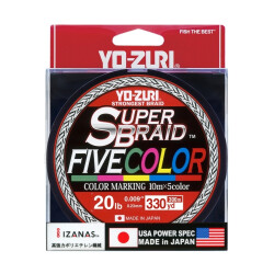 Yozuri Super Braid 5 Color İp Misina - Yozuri