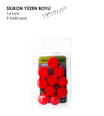 YÜZEN BOYLİ POP-UP KIRMIZI 14MM 10P - 1